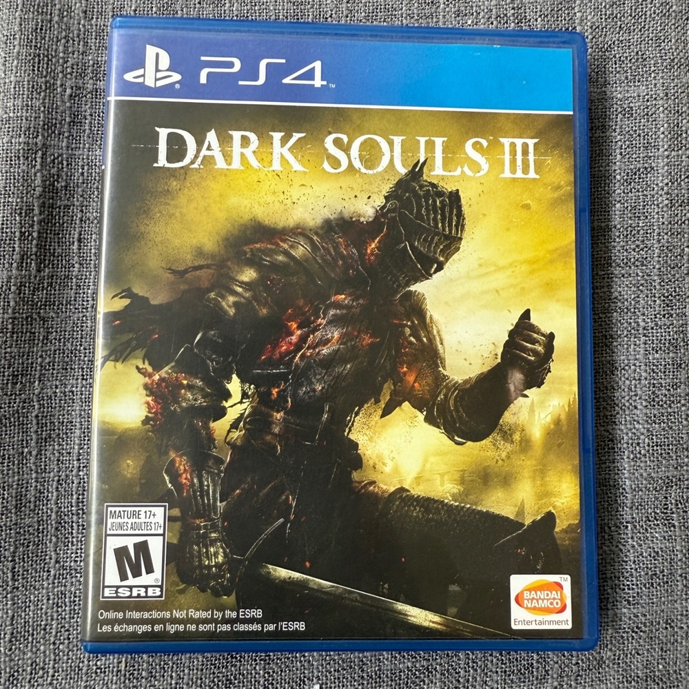 Sony Playstation 4 PS4 Dark Souls III Game 2016 CIB Bandai Namco‎ RPG